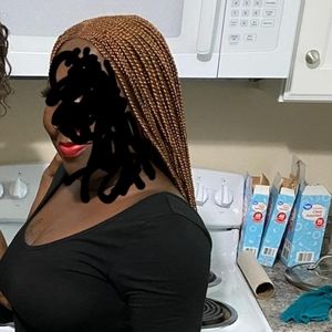 Braided lace front wig